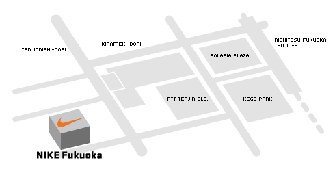 NikeFukuoka周辺地図